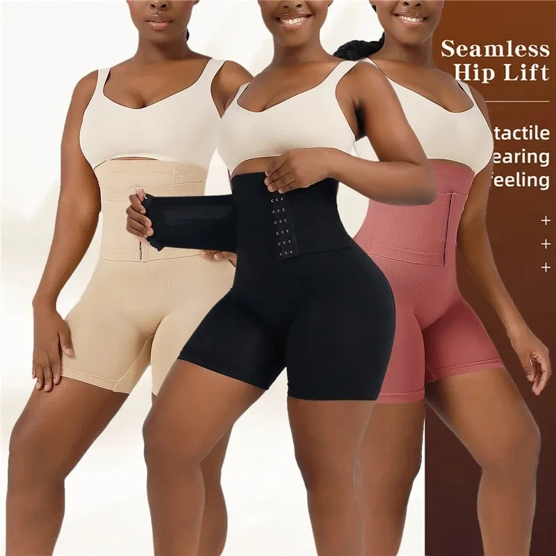 Fajas Shorts with Hook Butt Lifter Panties & High Waisted Underwear