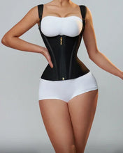 Load image into Gallery viewer, Double Compression Waist Trainer Corset Adjustable Zipper &amp; Hook-eyes Shapewear
