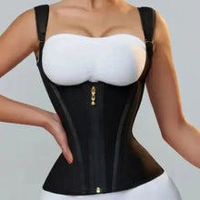 Load image into Gallery viewer, Double Compression Waist Trainer Corset Adjustable Zipper &amp; Hook-eyes Shapewear