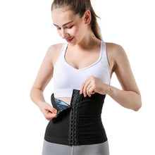 Load image into Gallery viewer, Buckle Waist Trainer Burst Sweat Corset Sauna Slimming Belt