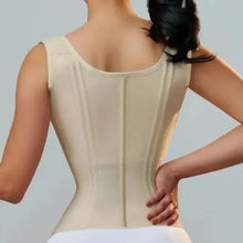 Load image into Gallery viewer, Double Compression Waist Trainer Corset Adjustable Zipper &amp; Hook-eyes Shapewear