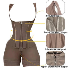Load image into Gallery viewer, Colombian Fajas 9-bone High Compression Body Shaper
