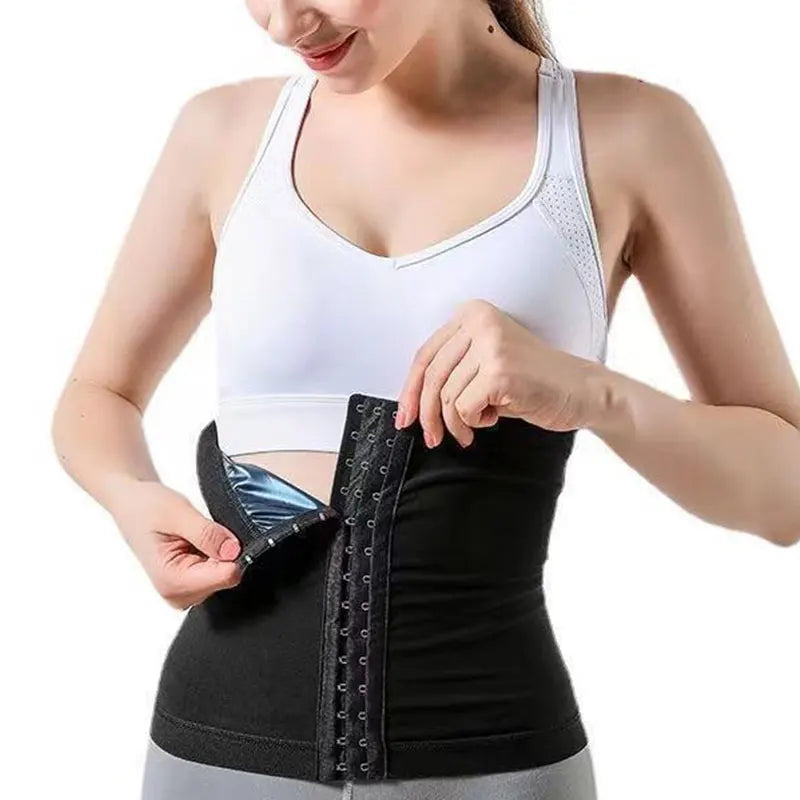 Buckle Waist Trainer Burst Sweat Corset Sauna Slimming Belt